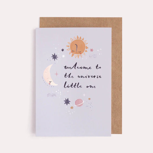 Sister Paper Co Universe New Baby Card