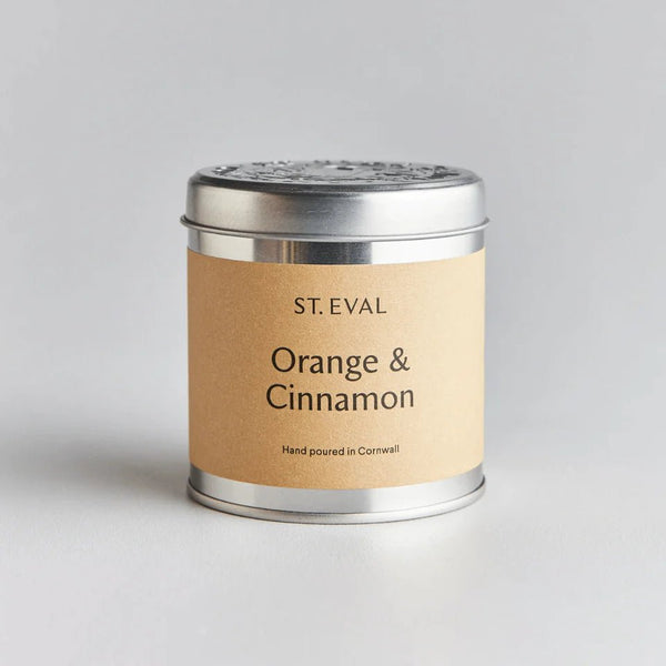 St Eval Candle Company Orange and Cinnamon Scented Tin Candle