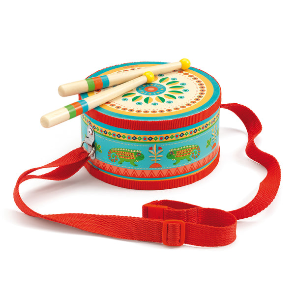 djeco-illustrated-wooden-hand-drum-with-strap-and-2-sticks