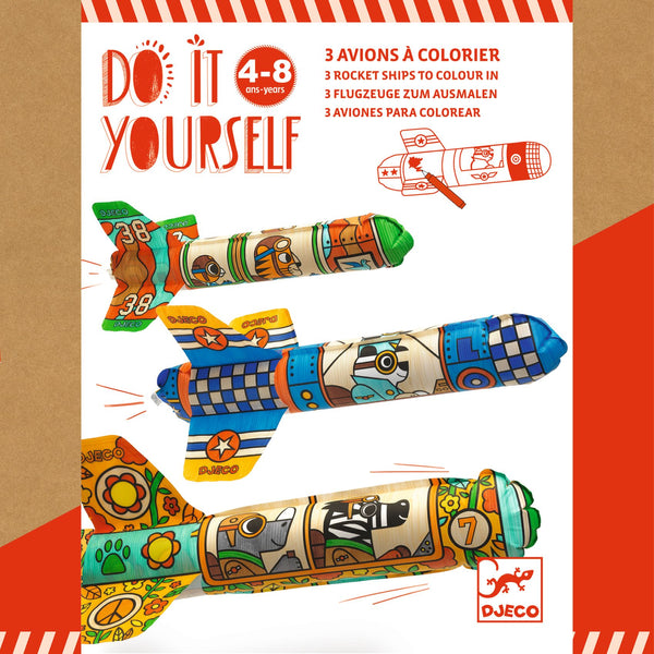 Djeco  Make Your Own Planes Creative Kit - In The Sky