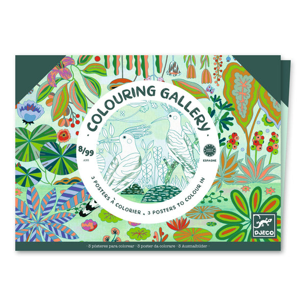 Djeco  Creative 3 Poster Colouring Gallery - Wilderness