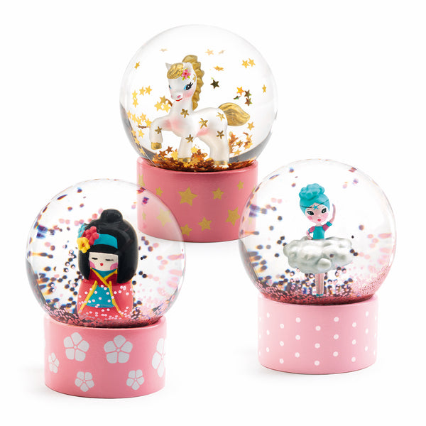 Djeco  Cute Mini Snow Globes - 3 Styles Available