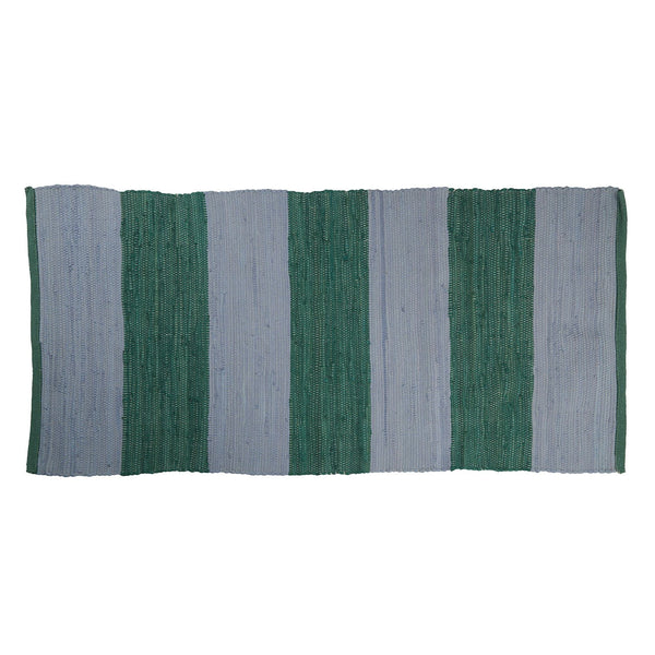 Bahne Purple Green Striped Rug