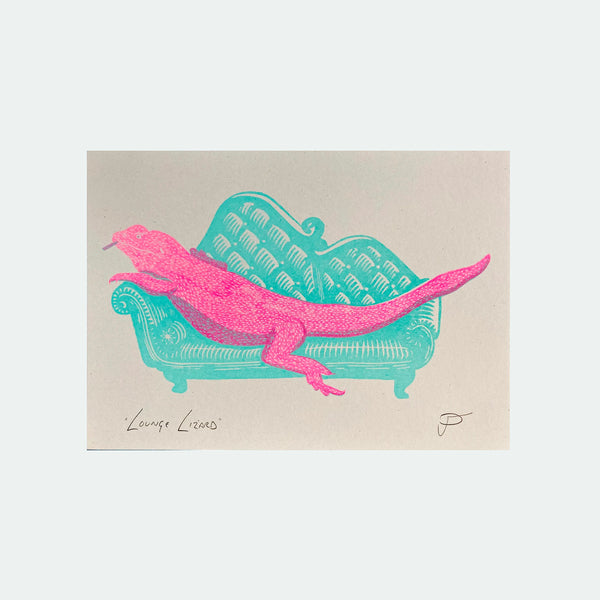 Strangford Lounge Lizard Riso Print