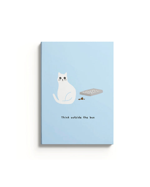 Ohh Deer Ken The Cat Outside The Box Notebook