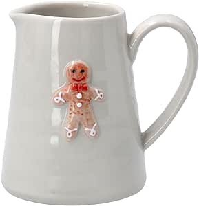 Gisela Graham  Ceramic Mini Jug - Gingerbread Man