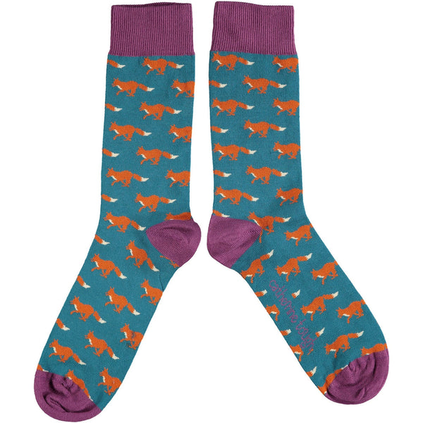 Catherine Tough 4-7 Lambswool Ankle Socks Fox Teal