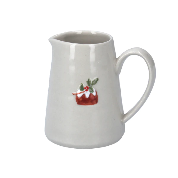 Gisela Graham  Ceramic Mini Jug - Christmas Pudding