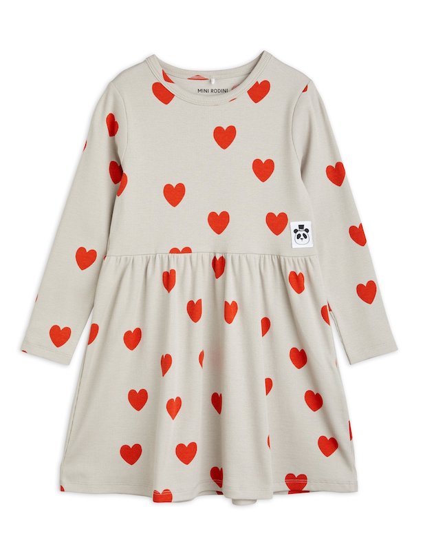 Mini Rodini Hearts Long Sleeved Dress