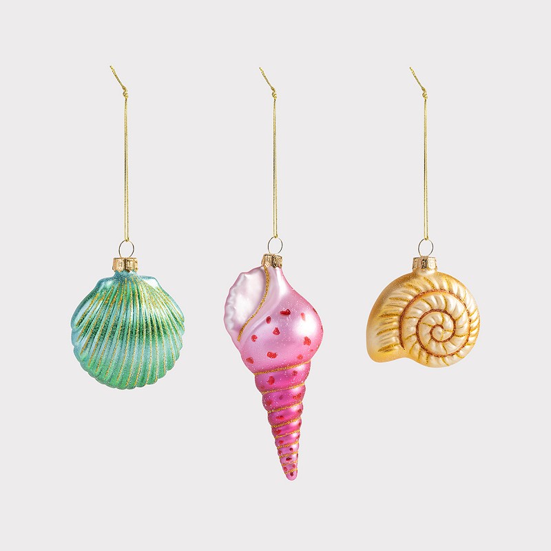 &klevering Set of 3 Ocean Ornaments