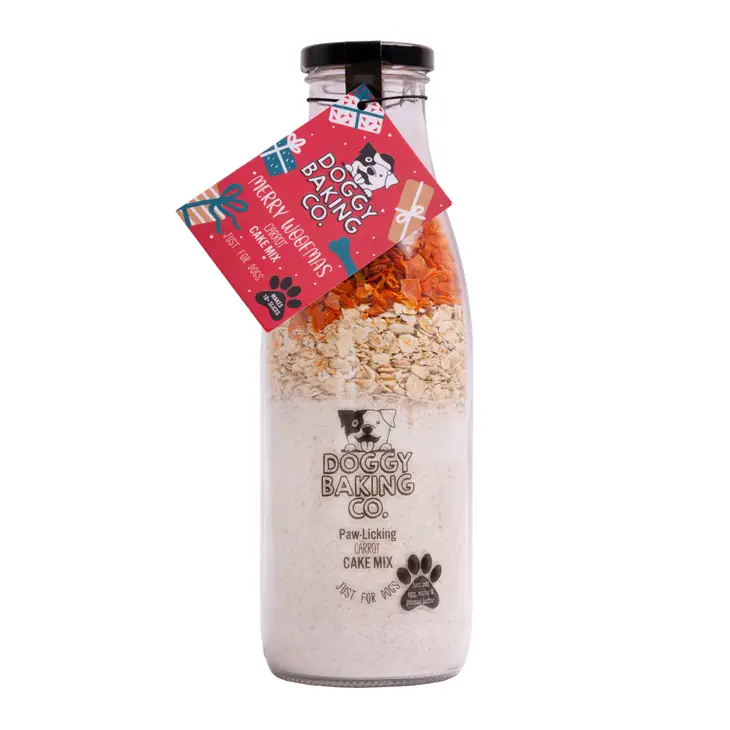 THE BOTTLED BAKING CO Merry Woofmas Carrot Cake Mix in a Bottle