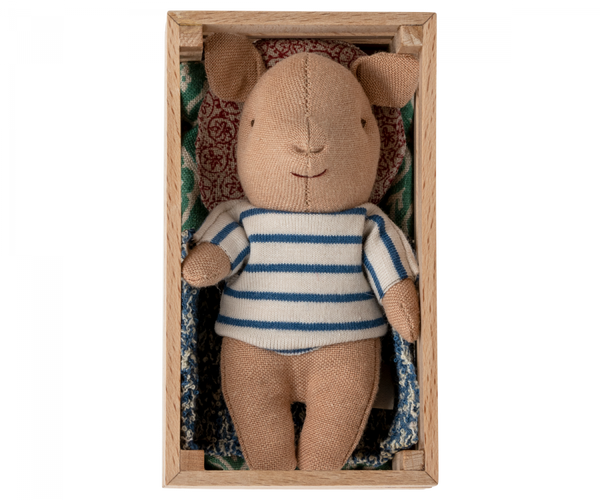 Acorn & Pip Maileg: Pig In Box, Baby - Boy