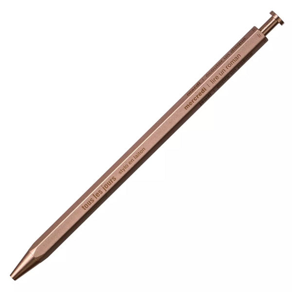 Marks Inc Tous Les Jour Brass Ball Point Pen - Champagne Pink