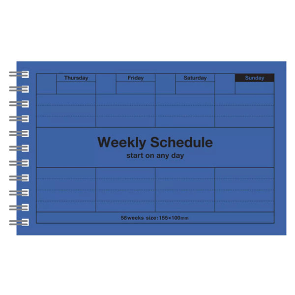 Marks Inc Weekly Schedule - Blue