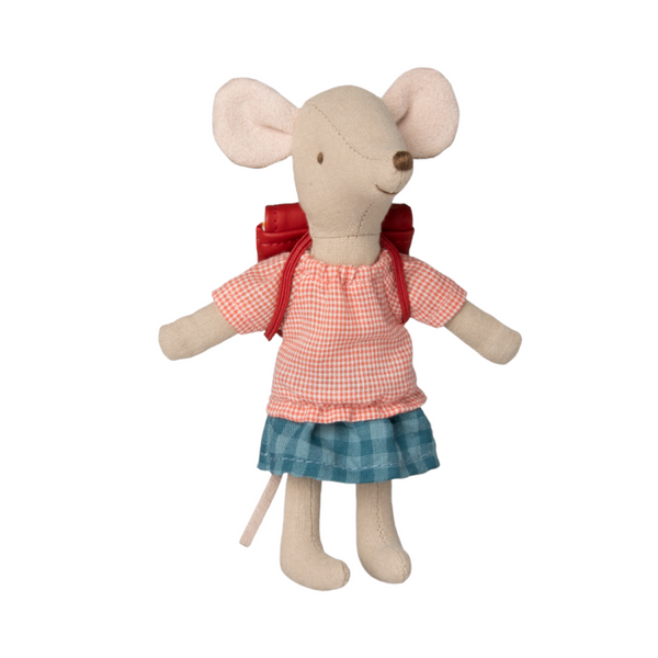 Maileg Tricycle Mouse Big Sister With Bag
