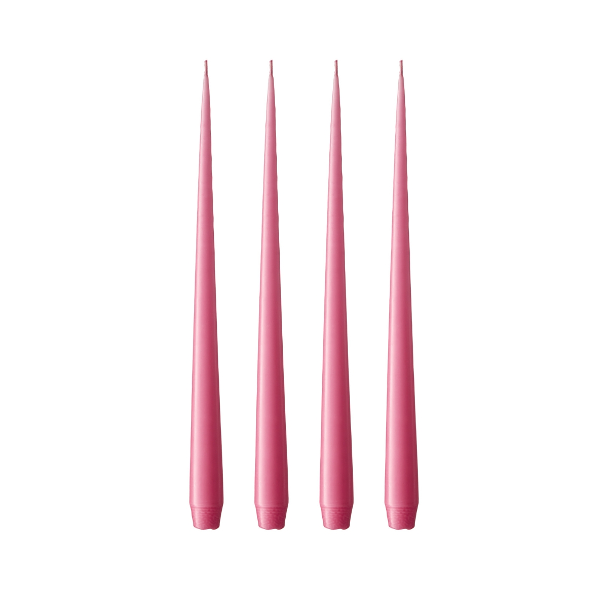 Ester & Erik Clear Pink Tapered Dinner Candles - Set of 4