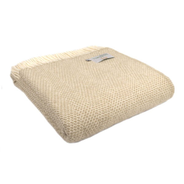 Tweedmill Beehive Blanket - Oatmeal