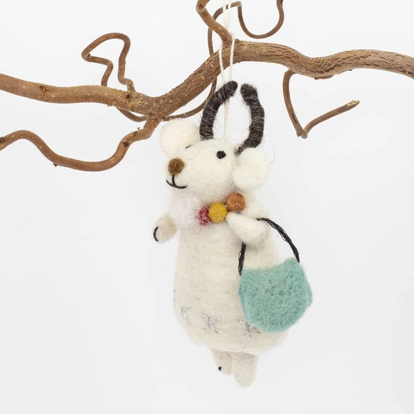 Afroart Goat With Bag Christmas Decoration