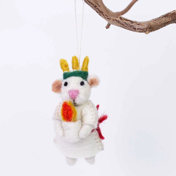 Afroart Mouse Lucia Christmas Decoration