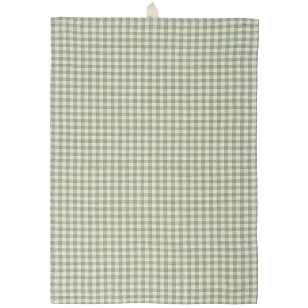 Ib Laursen Green Gingham Tea Towel