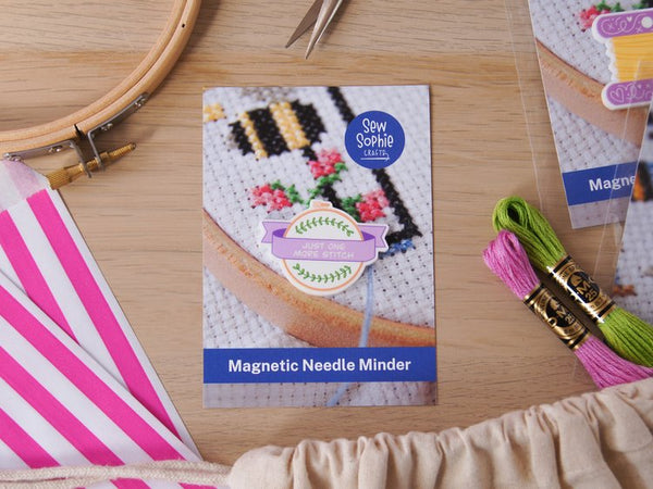 Sew Sophie Crafts Magnetic Needle Minder -just One More Stitch