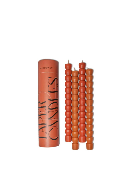 Paddywax Taper Candle Set In Red & Terracotta From Paddywax