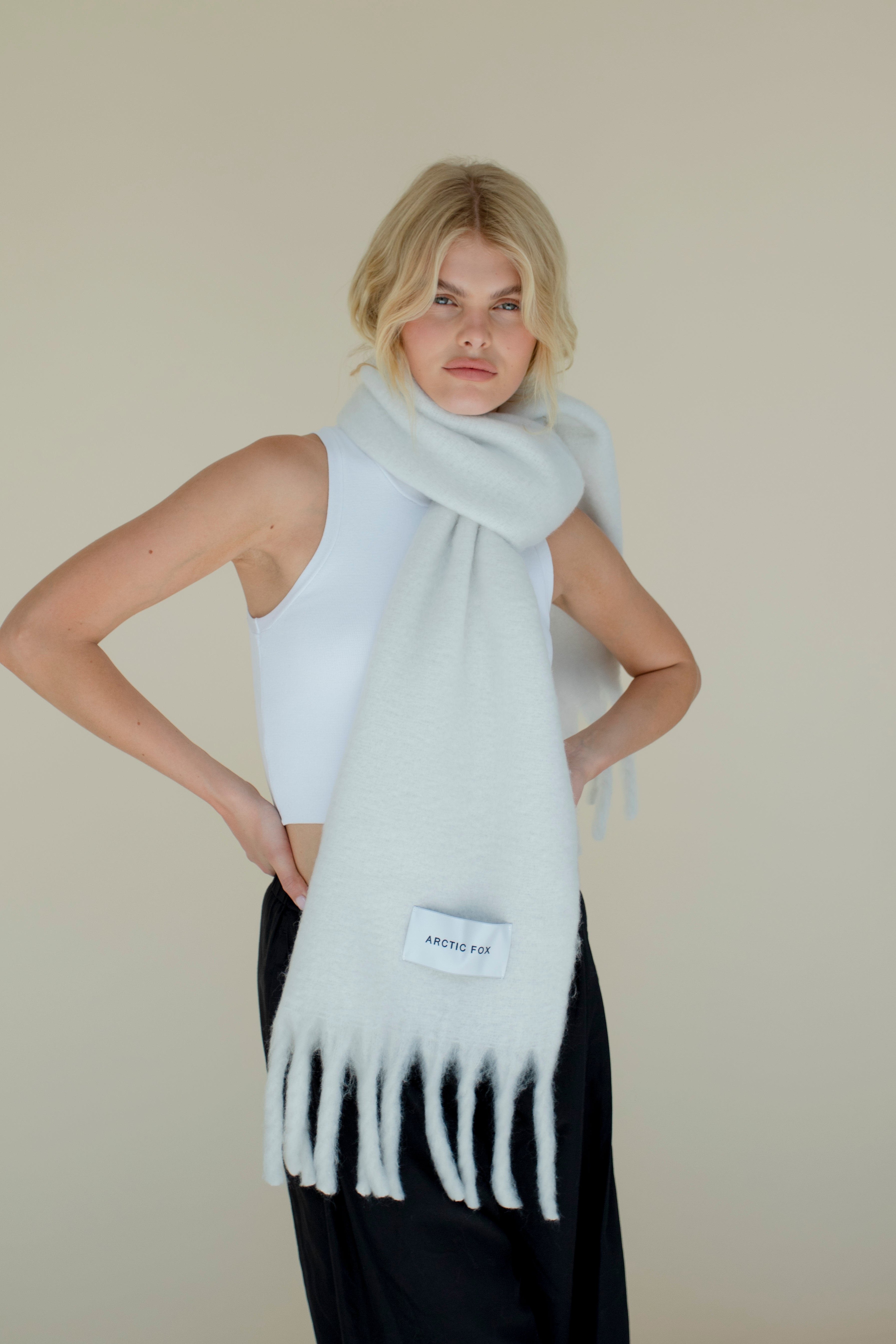 Arctic Fox & Co. The Reykjavik Scarf - Polar White