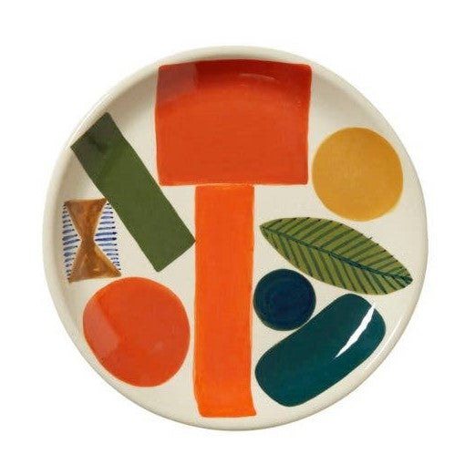 Donna Wilson Side Plate Stoneware Ceramic Autumn Leaf