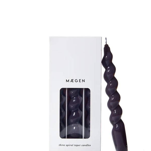 Maegen Candles - Pack Of 3 - Dark Grey