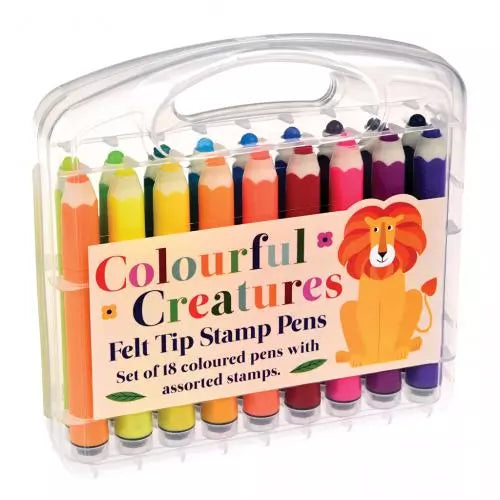 Rex London Colourful Creatures Felt Tip Stamp Pens