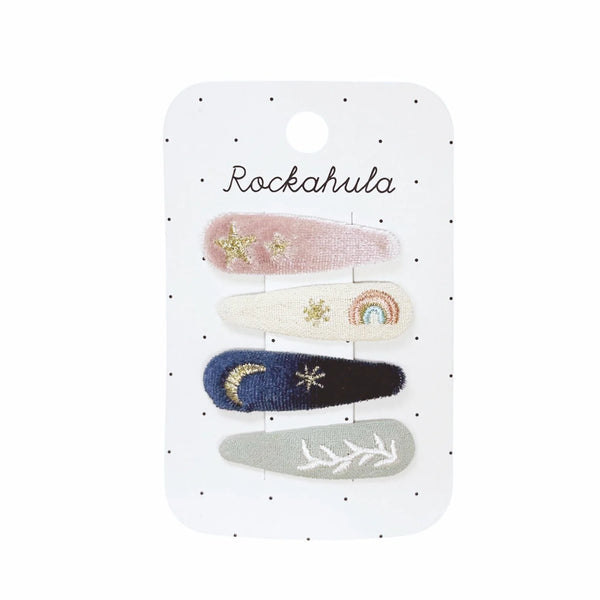 Rockahula Rockahula Starry Skies Embroidered Clip Set