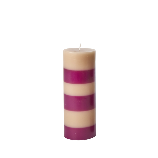 rice Striped Candles - Large
