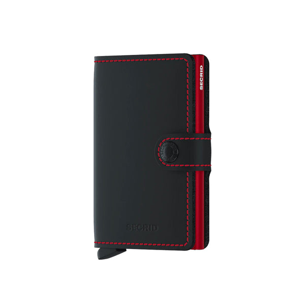 Secrid Mini Wallet Matte Black & Red