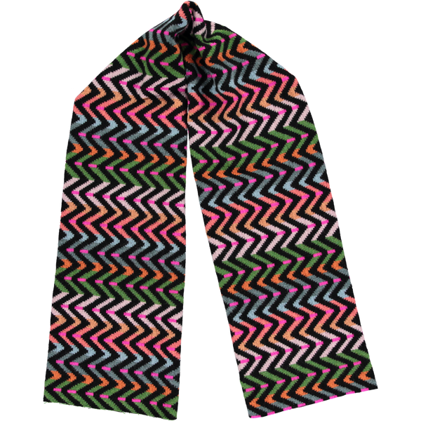 Quinton & Chadwick - Large Zig Zag Scarf In Hibiscus