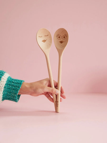 rice Smiling Face Wooden Spoons