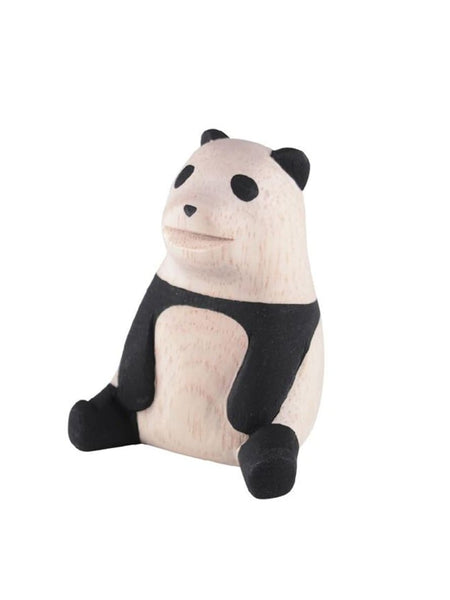 T-lab Pole Pole Hand-Carved Wooden Animal | Panda