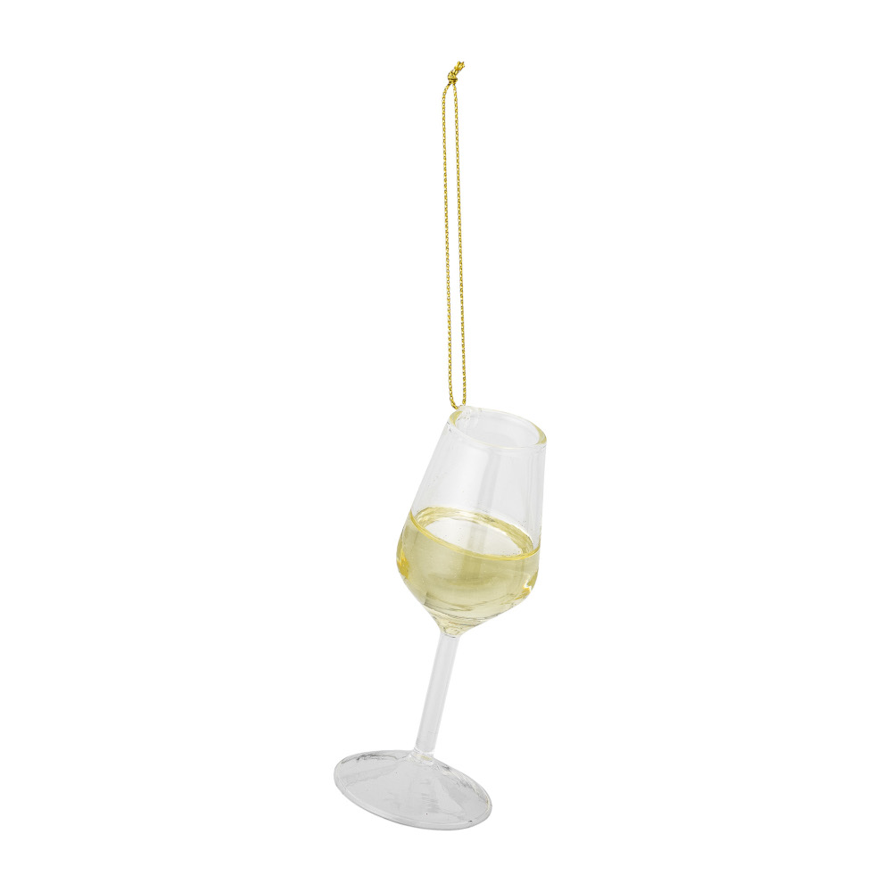 Bloomingville Glass of champagne Chritsmas ornament