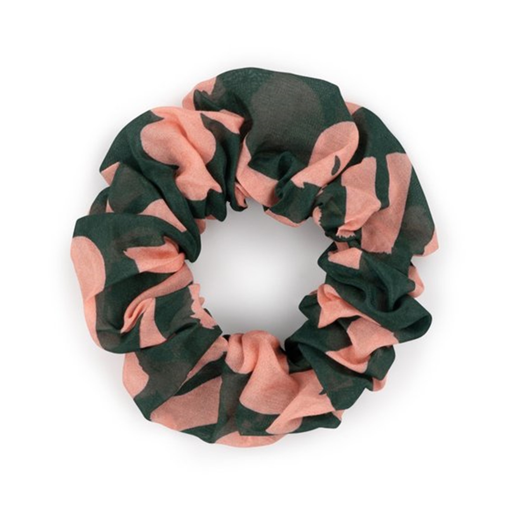 Francis And Louise Scrunchie Cotton Silk Green Pink