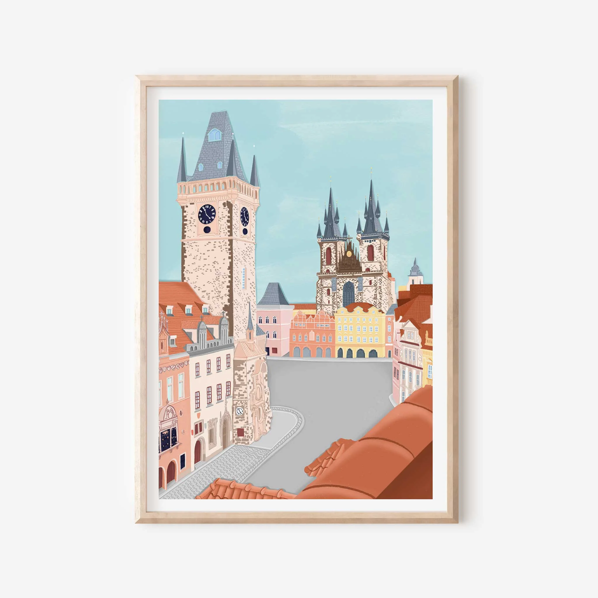 Simply Katy A3 Prague Art Print