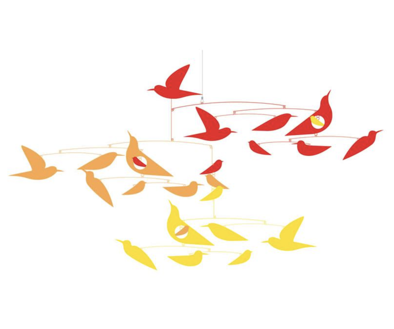 Djeco  Colourful Birds In Harmony Paper Mobile