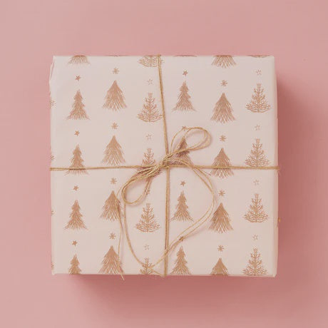 TYPE AND STORY. Gift Wrap Set / Pink Tree