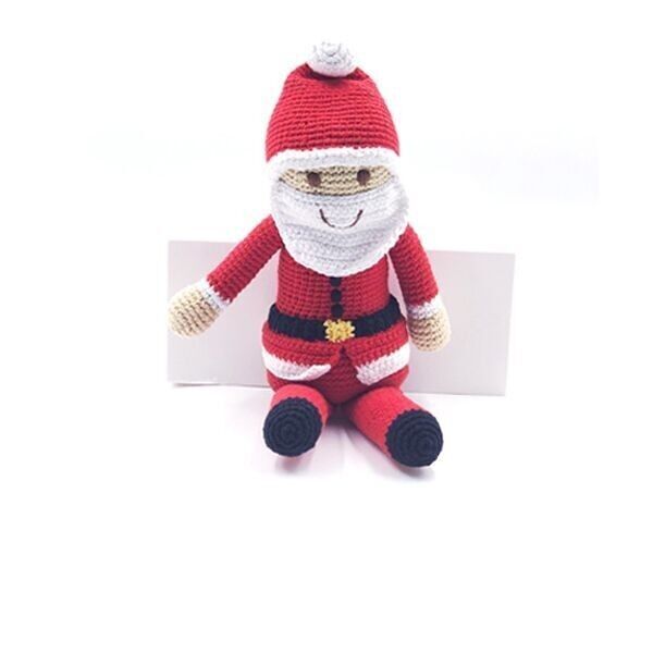 Pebblechild Large Santa Doll Rattle