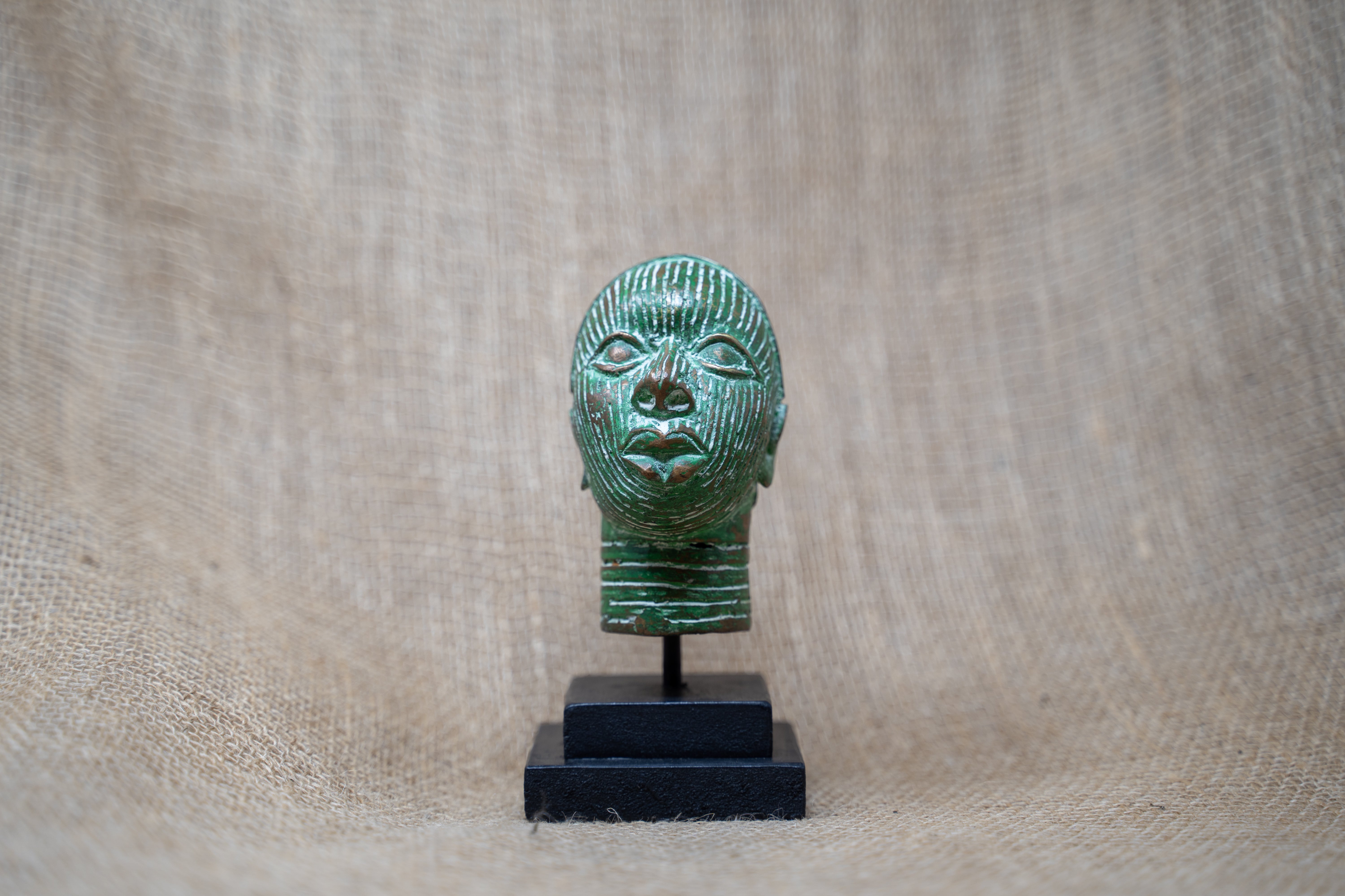 botanicalboysuk Benin Bronze Head - 37.2