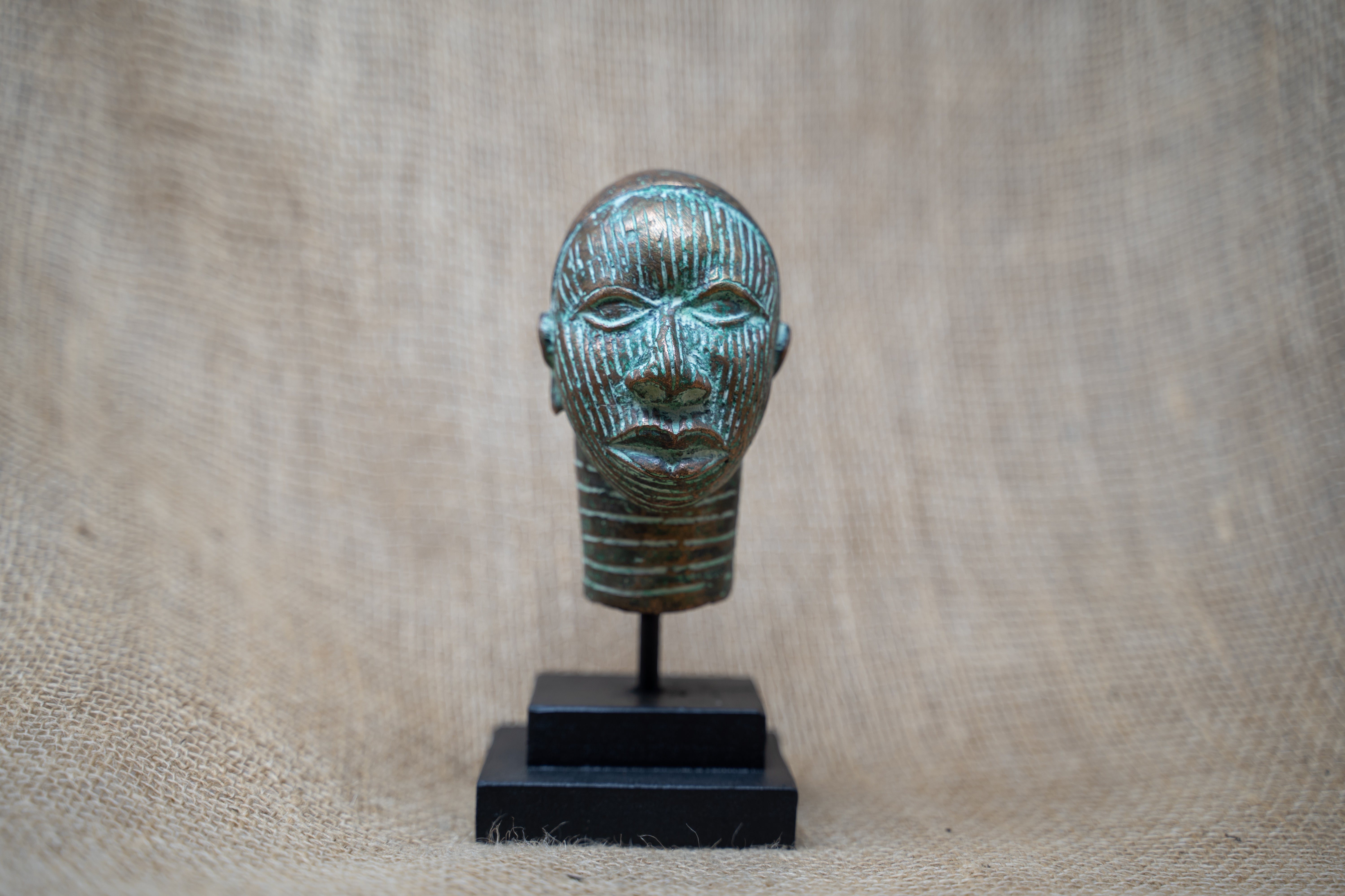 botanicalboysuk Benin Bronze Head - 37.9
