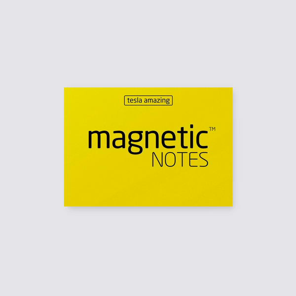 Tesla Amazing Small Magnetic Notes - Yellow