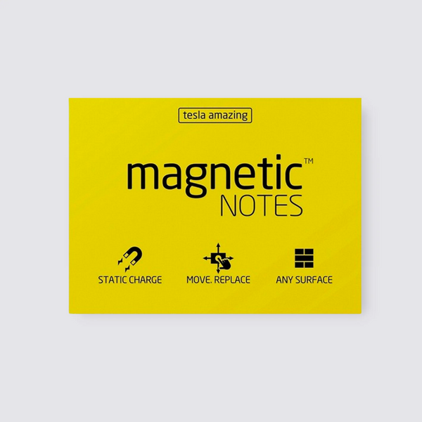 Tesla Amazing Magnetic Notes - Yellow