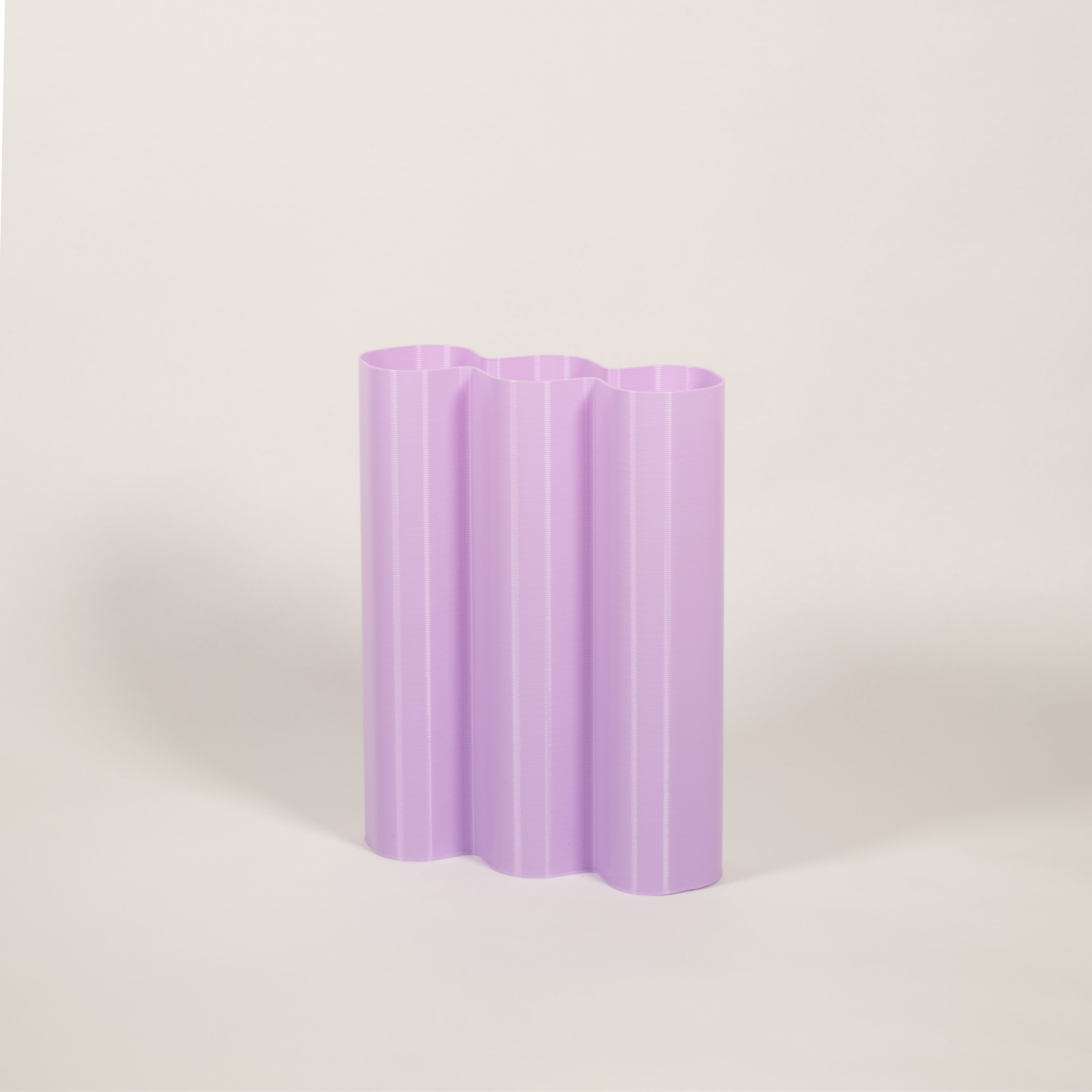 Warren&Laetitia Vase Alvaro L Violet - Plastique Recyclé Et Impression 3d - -