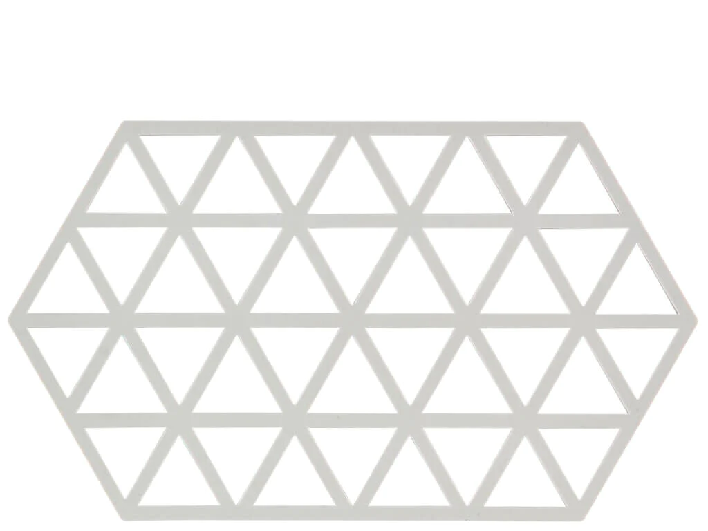 Zone Denmark Triangles trivet 14x24 cm , warm grey