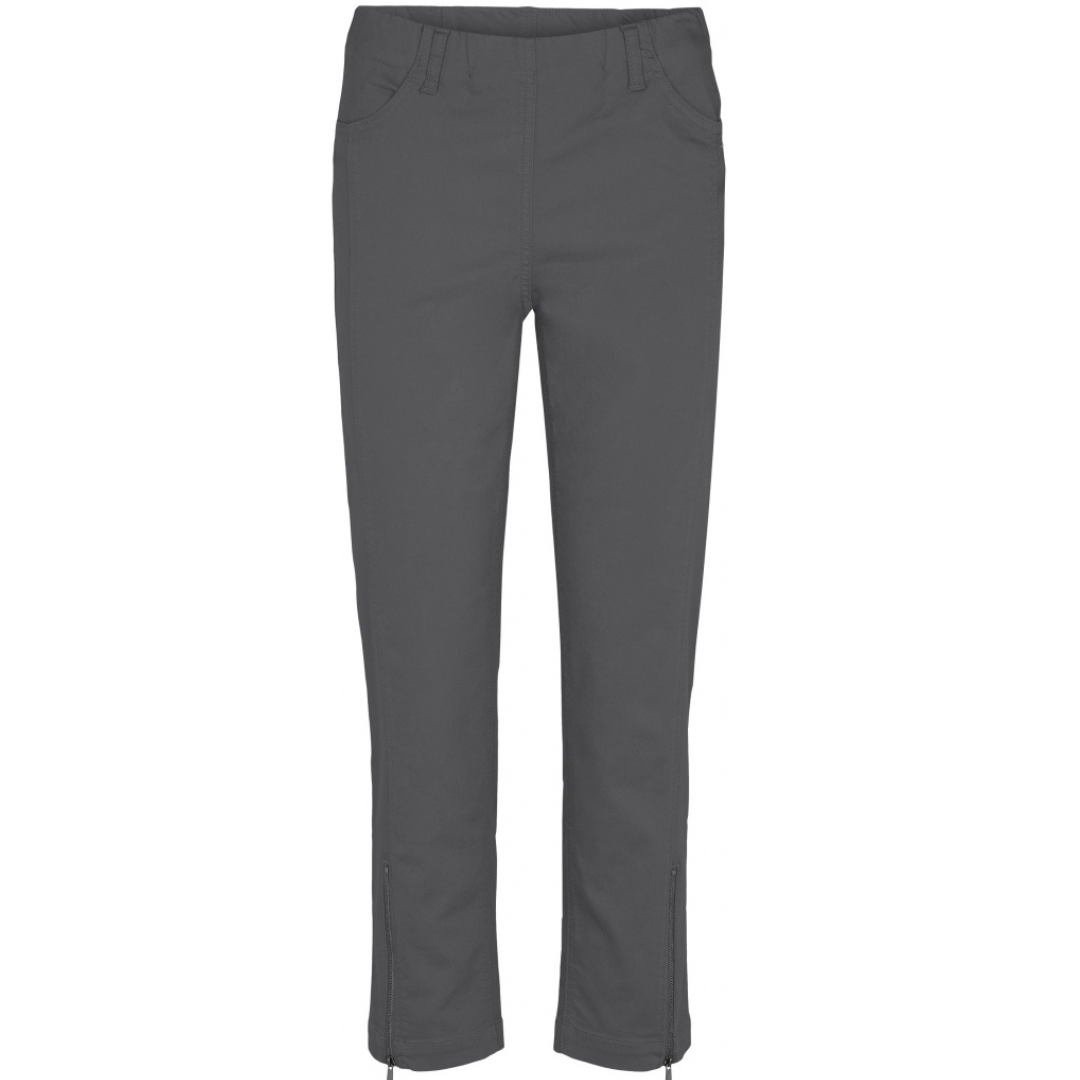 Laurie Piper Regular 7/8 Crop Trouser In Anthracite - Anthracite, 36