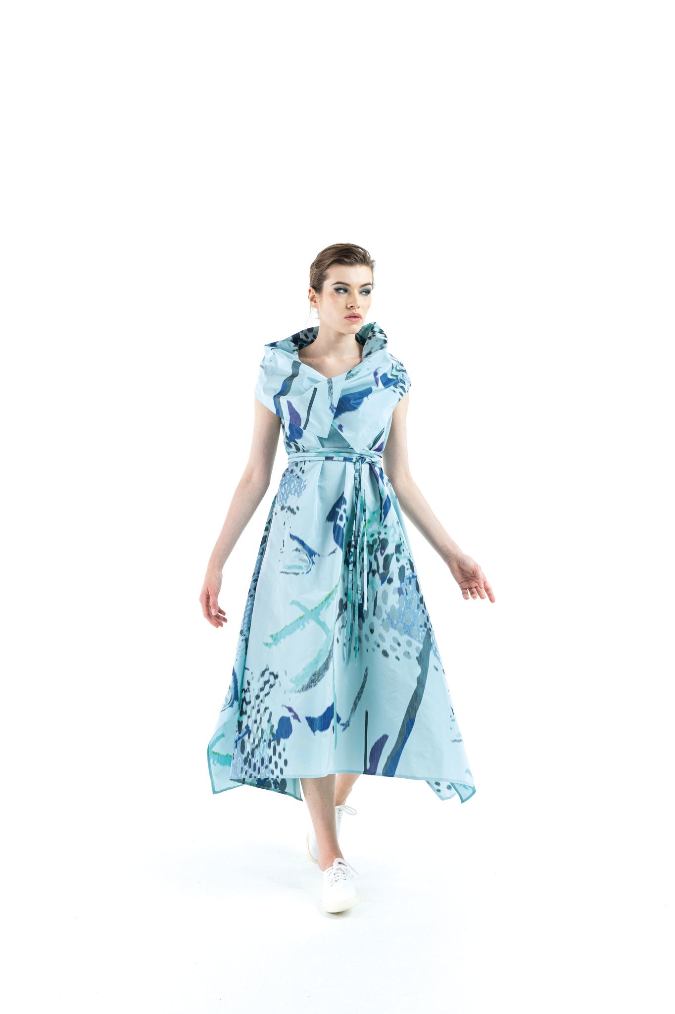 Igor Bond Aqua Print Dress - Aqua/multi, Xs